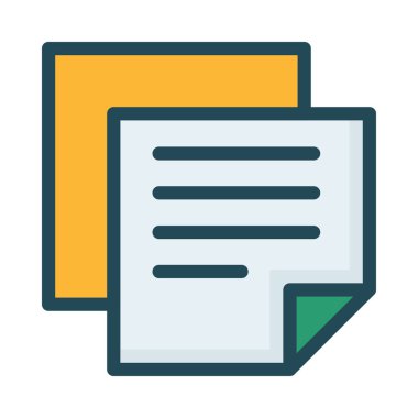 Beyaz arka plan üzerinde izole renkli düz simgesi 