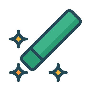 silgi simgesi vektör illüstrasyonu 