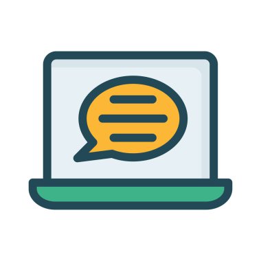 Beyaz arka plan üzerinde izole renkli düz simgesi 