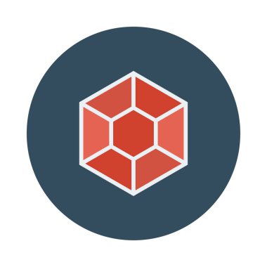 Beyaz arka plan üzerinde izole moda renk web simgesi 