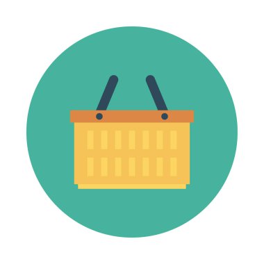 Sepet Simgesi vektör illüstrasyonu 