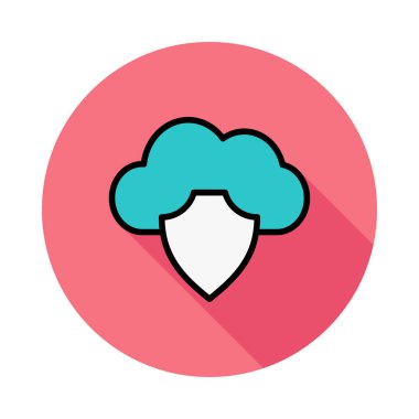 Beyaz arka plan üzerinde izole renkli düz simgesi 