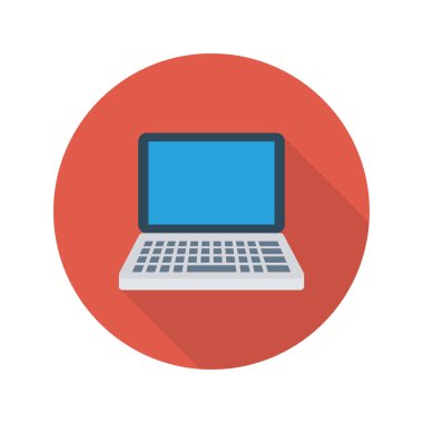 Dizüstü bilgisayar simgesi vektör çizimi 