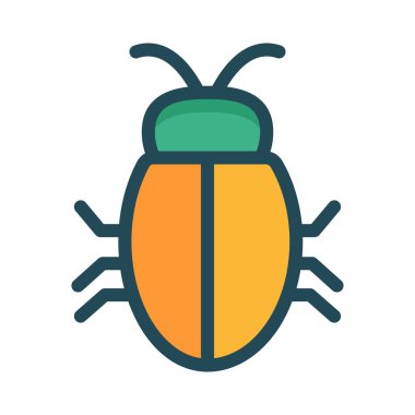 Beyaz arka plan üzerinde izole renkli düz simgesi 