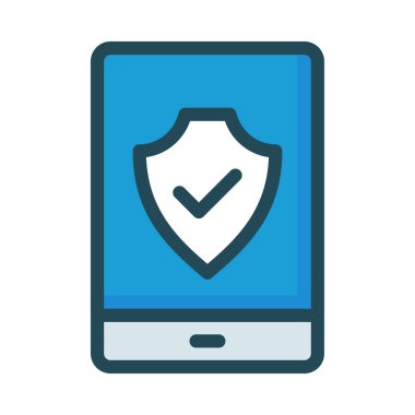 Beyaz arka plan üzerinde izole renkli düz simgesi 