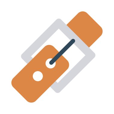 Beyaz arka plan üzerinde izole moda düz simgesi 