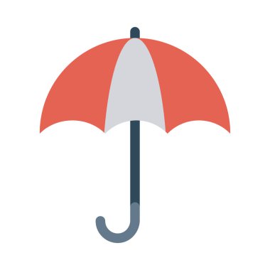 şemsiye simgesi vektör illüstrasyonu  