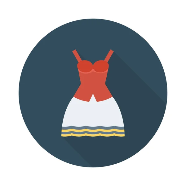 Ikona Sukienka Wektor Ilustracja — Wektor stockowy