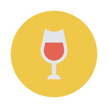 şarap ikonu vektör illüstrasyonu 