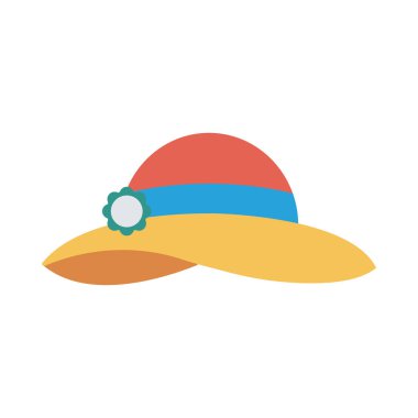 Şapka simgesi vektör illüstrasyonu 