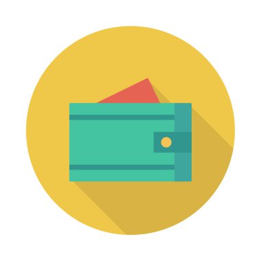 cüzdan ikonu vektör illüstrasyonu 