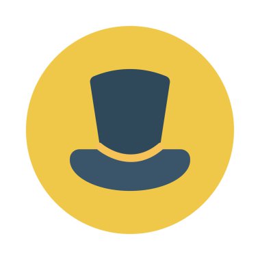 Şapka simgesi vektör illüstrasyonu 