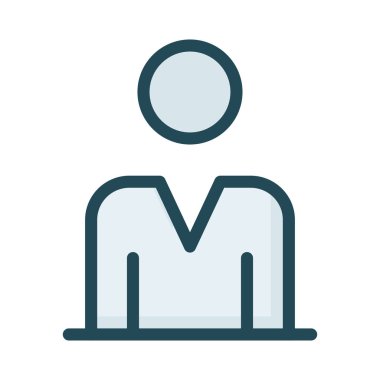 Beyaz arka plan üzerinde izole renkli düz simgesi 