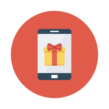 hediye simgesi vektör illüstrasyonu