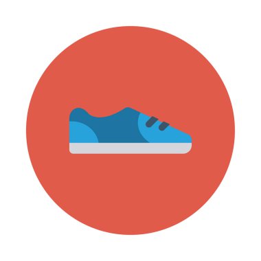 spor ayakkabı simge vektör çizim 