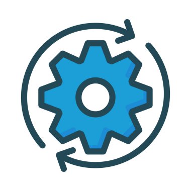 Beyaz arka plan üzerinde izole renkli düz simgesi 