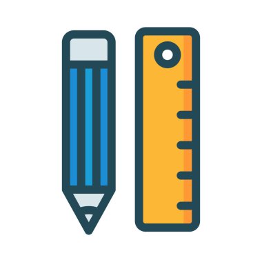 Beyaz arka plan üzerinde izole renkli düz simgesi 