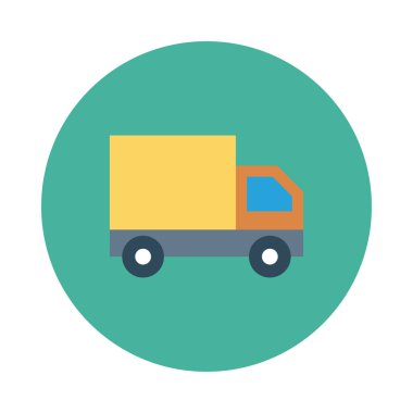 kamyon simge vektör çizim 