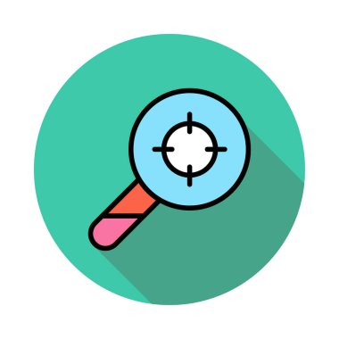 Büyütme cam vektör illüstrasyonu 