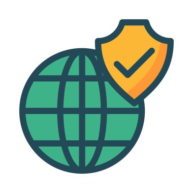 Beyaz arka plan üzerinde izole renkli düz simgesi 