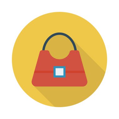 çanta simgesi vektör illüstrasyonu 