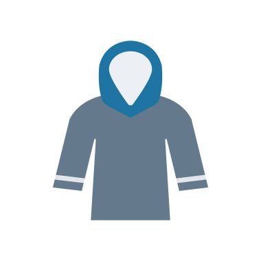 Hoodie simge vektör çizim 