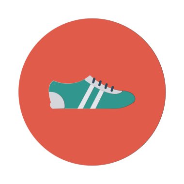 spor ayakkabı simge vektör çizim 