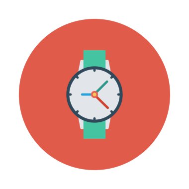 Saat simgesi vektör illüstrasyonu 