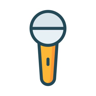 mikrofon simgesi vektör illüstrasyonu 