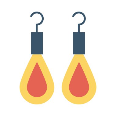 Küpe simge vektör çizim 