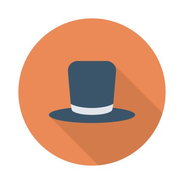 Şapka simgesi vektör illüstrasyonu 