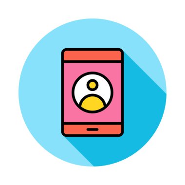 Telefon iletişim vektör çizim 