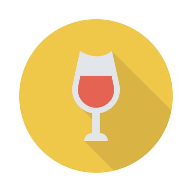 şarap ikonu vektör illüstrasyonu 