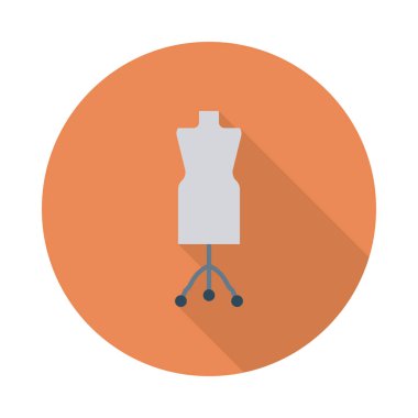 Beyaz arka plan üzerinde izole moda düz simgesi 