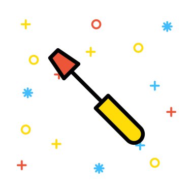 tornavida ikonu vektör çizimi 