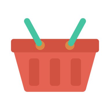 Sepet Simgesi vektör illüstrasyonu 