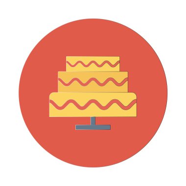 kek ikonu vektör illüstrasyonu 