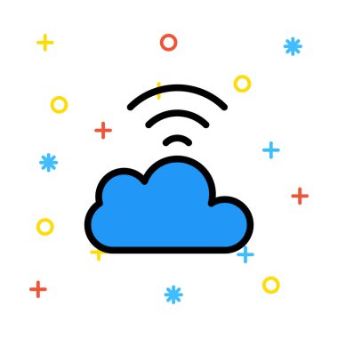 wifi simgesi vektör illüstrasyonu 