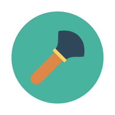 Fırça simgesi vektör illüstrasyonu 