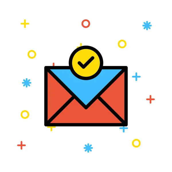 Ilustração Vetor Ícone Mail — Vetor de Stock