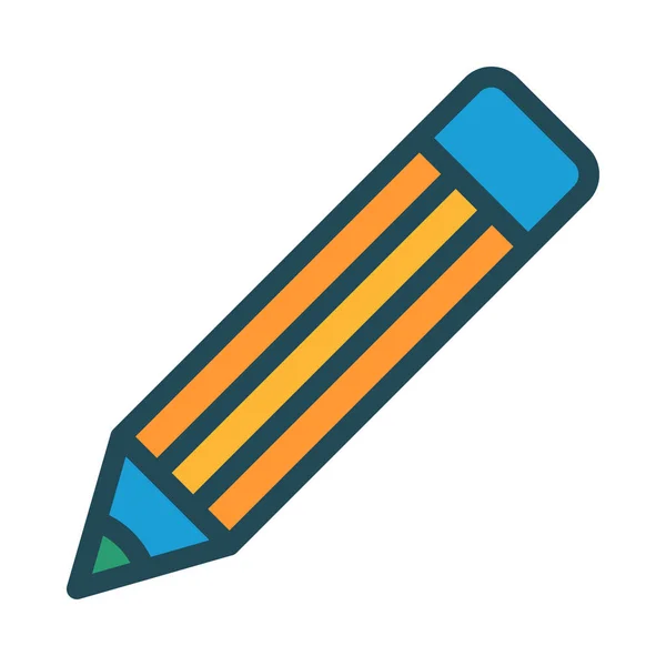 Bleistift Symbol Vektor Illustration — Stockvektor