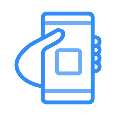 El vektör çizim telefon 