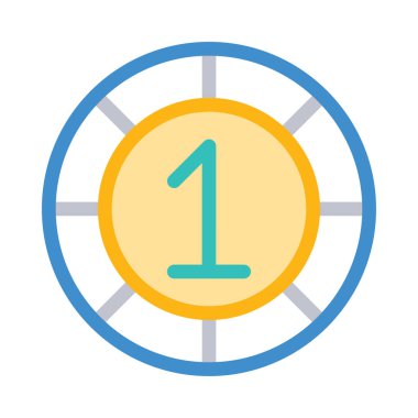 Çip simgesi vektör illüstrasyonu 