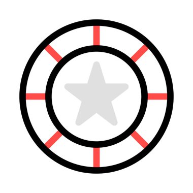 yıldız simgesi vektör illüstrasyonu 