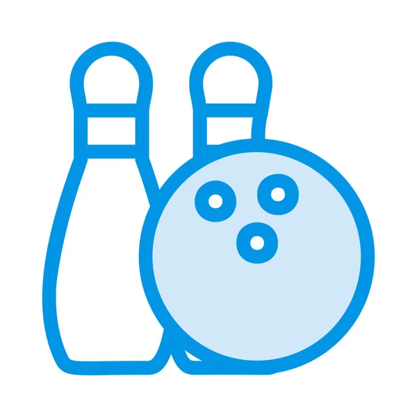 Icône Bowling Illustration Vectorielle — Image vectorielle