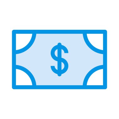 Dolar simgesi vektör illüstrasyonu  