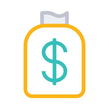 Dolar simgesi vektör illüstrasyonu 