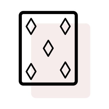 elmas kart simge vektör çizim 