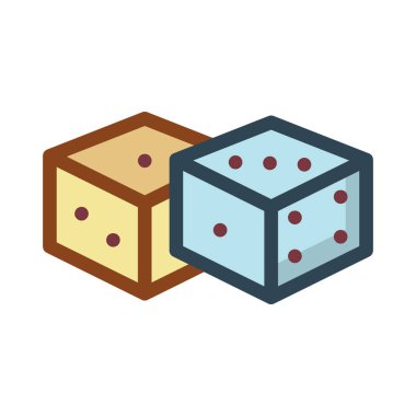 zar simgesi vektör illüstrasyonu  