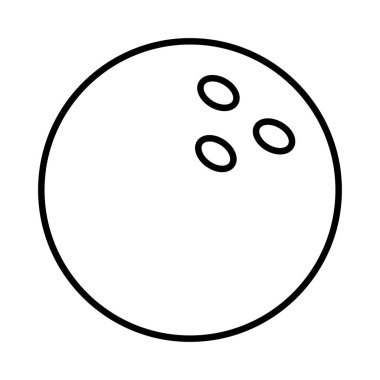 Bowling topu vektör çizim 